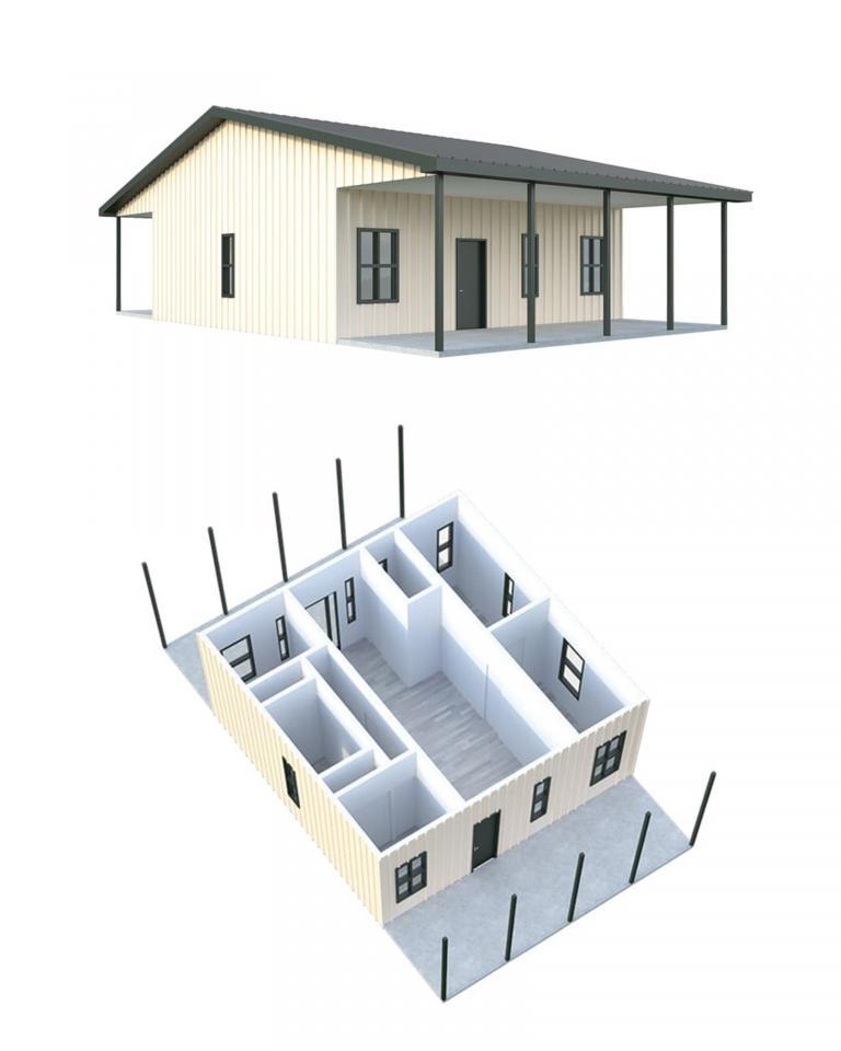 30x30 Tiny House Plan 768x960