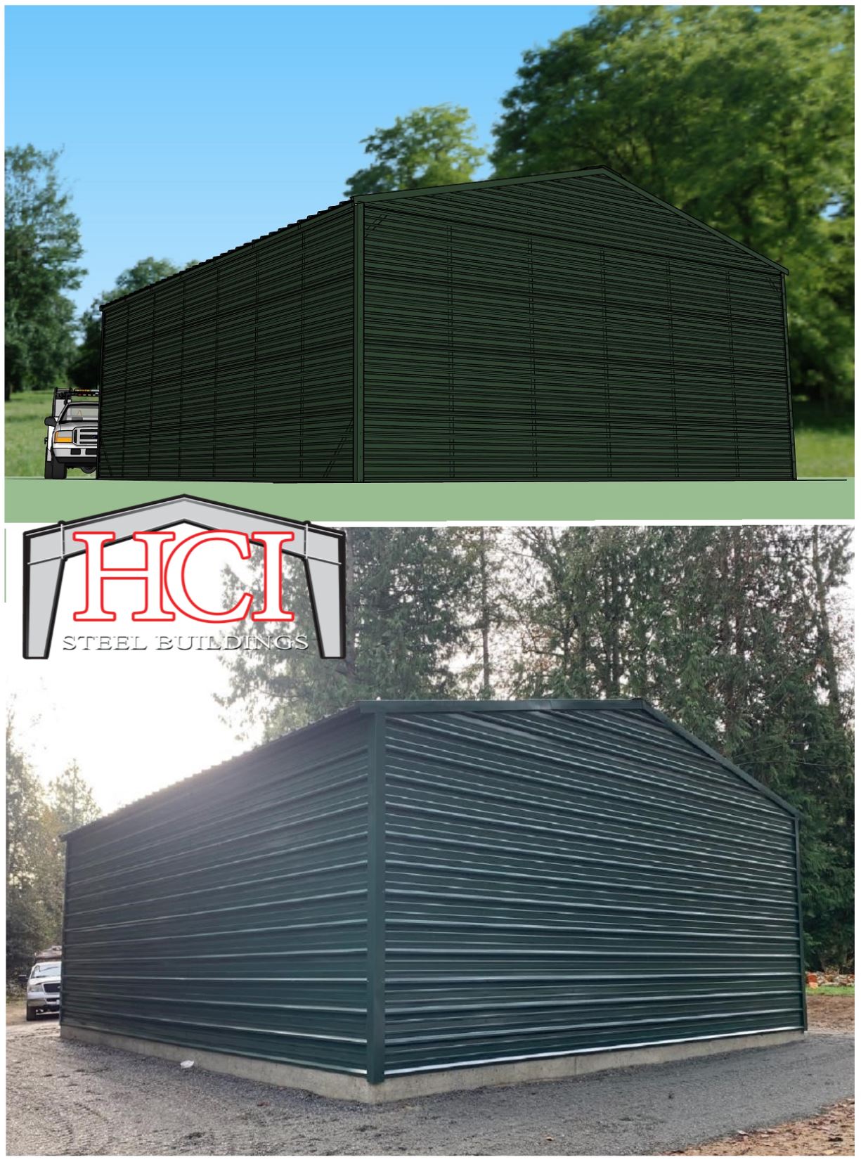 # 2244 Chris Webster 30x35x12 AFV Fully Enclosed Two 12x12FrameOuts FrontRight Comparison